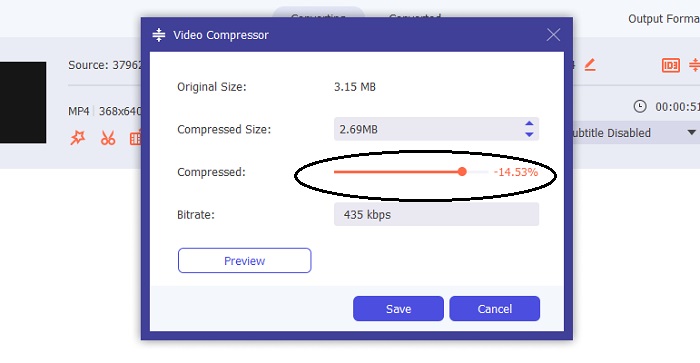 ย้าย Slider Video Converter Ultimate