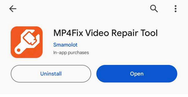 Installation de l'outil de réparation vidéo MP4Fix