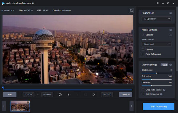 AVC Labs Video Enhancer AI slika