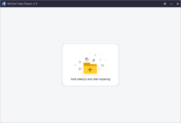 Minitool 视频修复 添加视频