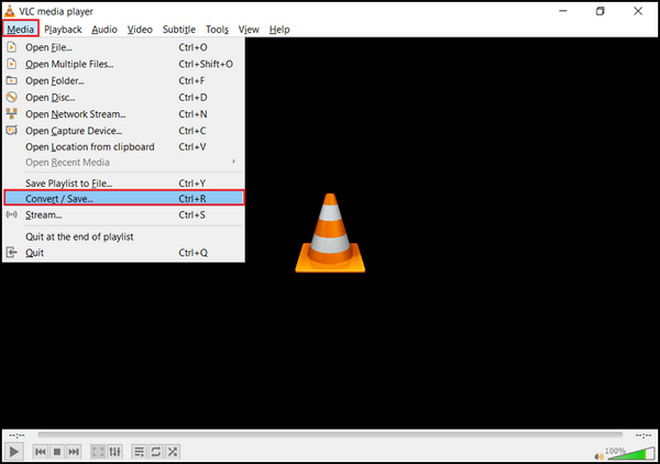 VLC 媒体播放器 转换 保存