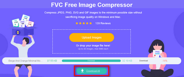 Descarga gratuita del compresor de imágenes FCV