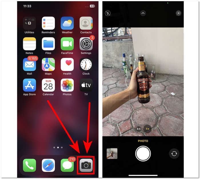 Mở Camera trên iPhone của bạn