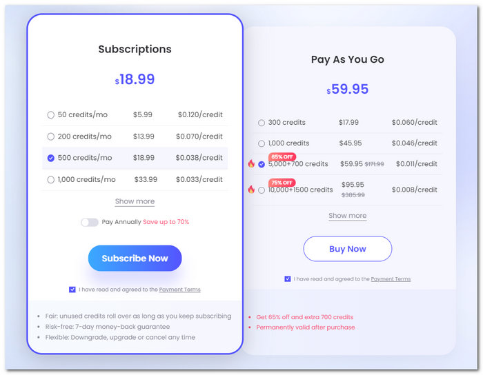 PicWish Pricing