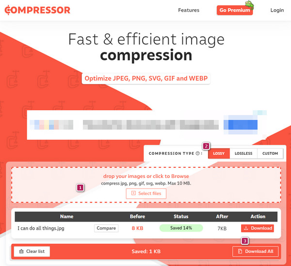 Processo del compressore Compressore