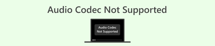 Audiocodec niet ondersteund