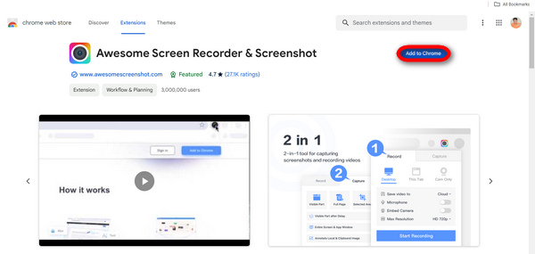 Awesome Screenshot Extension Add to Chrome