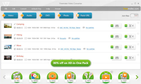 Convertitore video Freemake