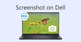 Snímek obrazovky na Dell-s