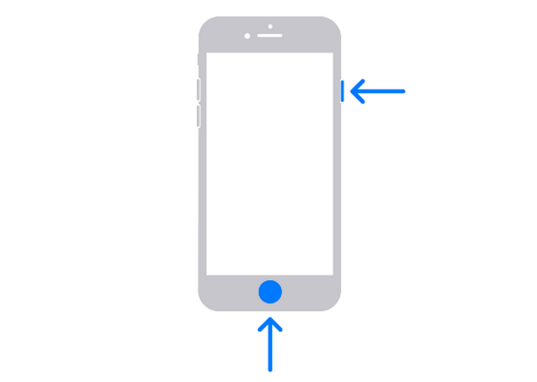 Captura de tela no iPhone com Touch ID