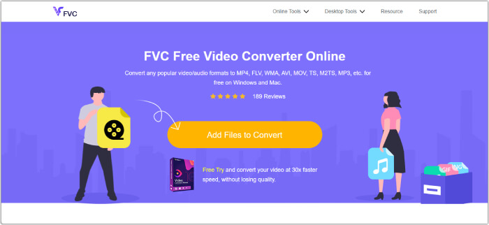 วิดีโอเสียง MP4 FVC เพิ่ม