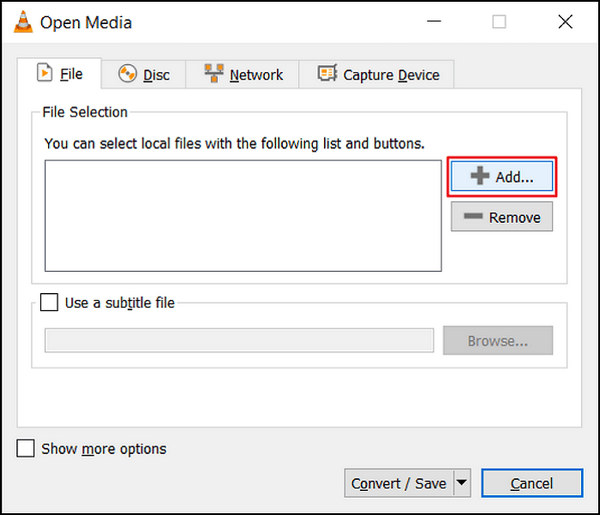 Opzione aggiunta VLC Media Player