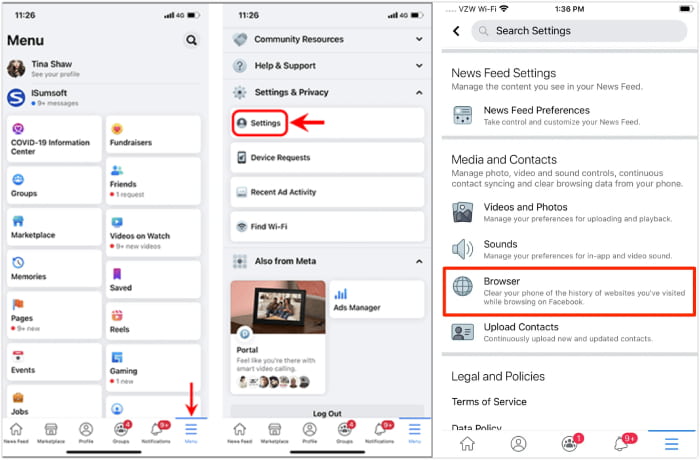 Izbriši predmemoriju Facebook App Mobile