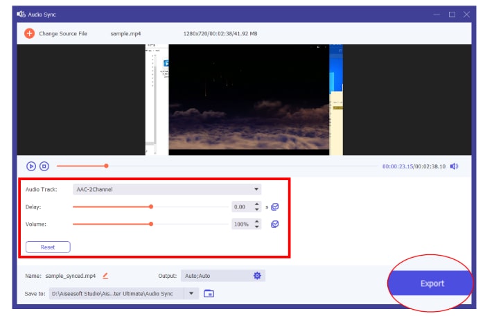 Synkronisera Fb Videos Audio Export