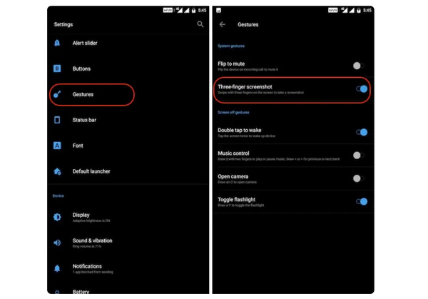 Pintasan Petikan Skrin Android