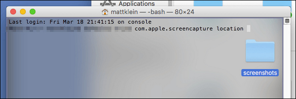 Change Screenshots Location In Macosx