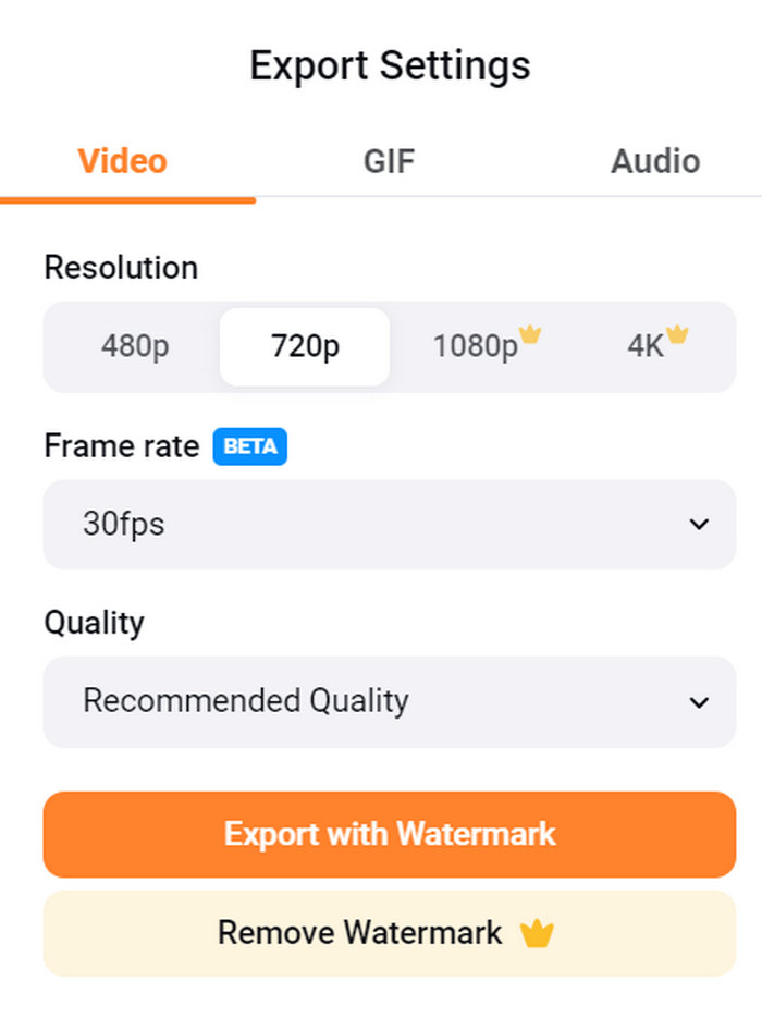 تحويل PNG إلى Mp4 Flexclip Export