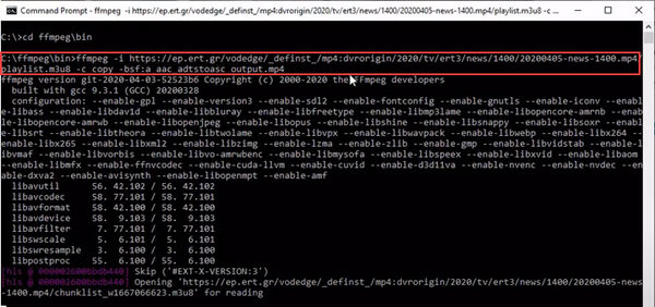 Ffmpeg Convert Command Prompt