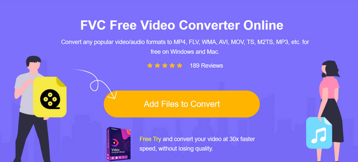 Fvc แปลงวิดีโอออนไลน์ฟรี เพิ่มไฟล์ Mp4 เป็น Aac