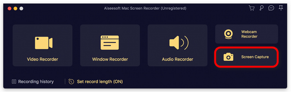 FVC Screen Recorder Cattura schermo Mac