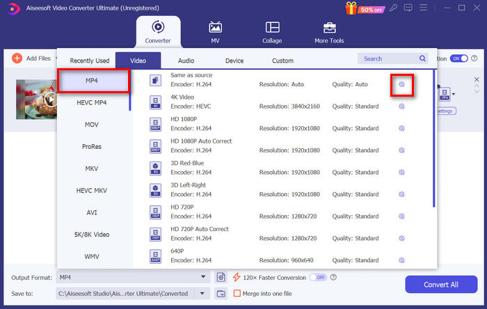 Fvc Video Converter Ultimate H264 to Mp4 Output Format