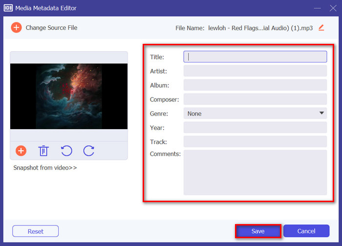 Fvc Video Converter Ultimate Éditeur de métadonnées multimédia