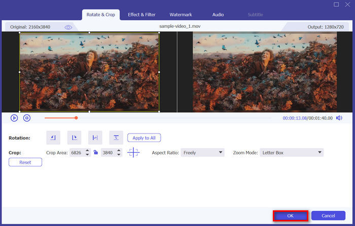 Fvc Video Converter Ultimate Resize Mp4 Změna poměru stran oříznutí