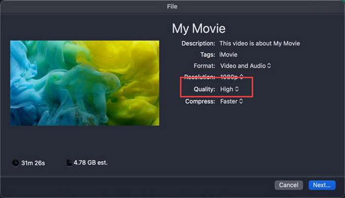 Imovie till Mp4 Exportera Imovie