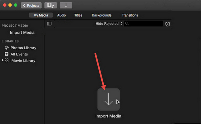 Imovie to Mp4 Import a File