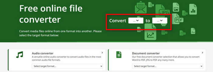 Converter Jpg para Mp4 online Definir formatos