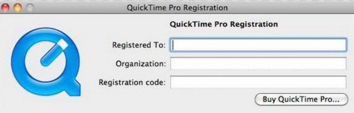 افتح تطبيق Quick Time