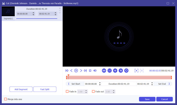 Recortar notas de voz