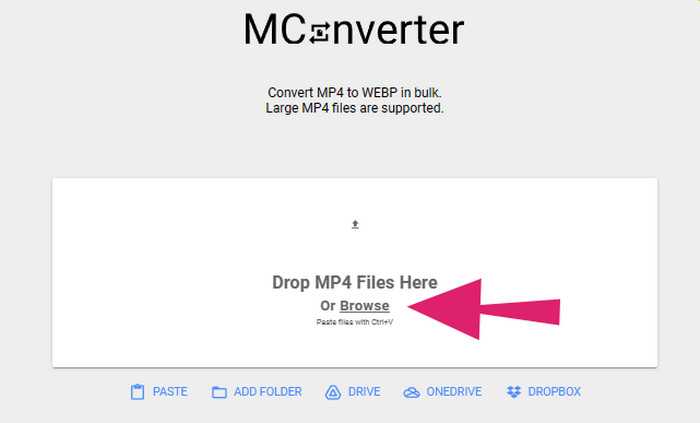 Webp Mp4 Mconvert Hinzufügen