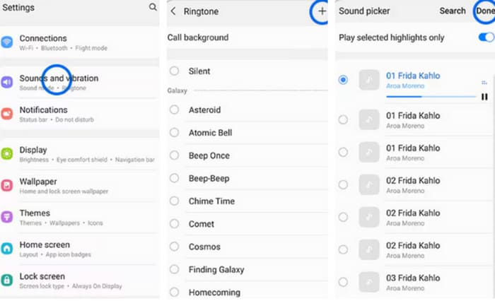 Android Ställ in Spotify ringsignal