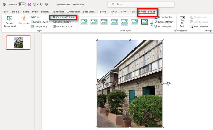 Compress Photos in Powerpoint Compress