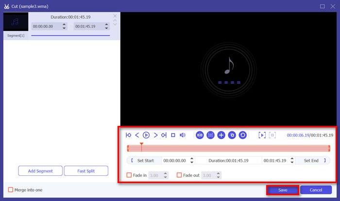 Вырезать Wma Video Converter Ultimate Trim