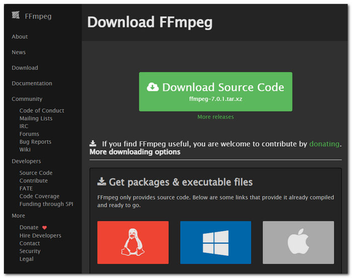 Download Ffmpeg