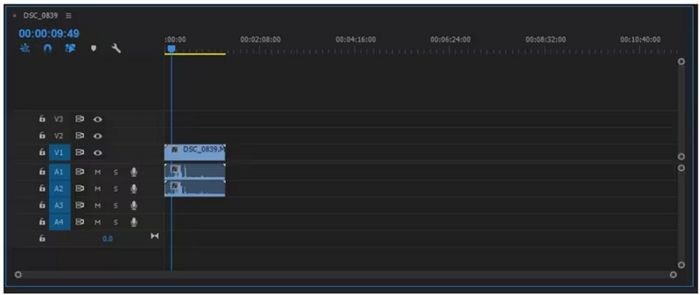 淡出音訊 Premiere Pro 匯入文件