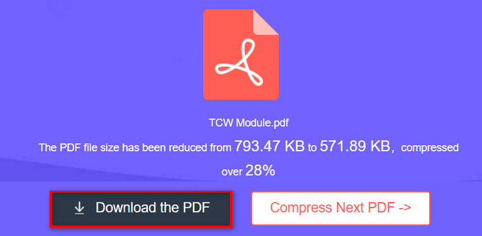 ดาวน์โหลดโปรแกรมบีบอัดไฟล์ PDF ฟรี Fvc