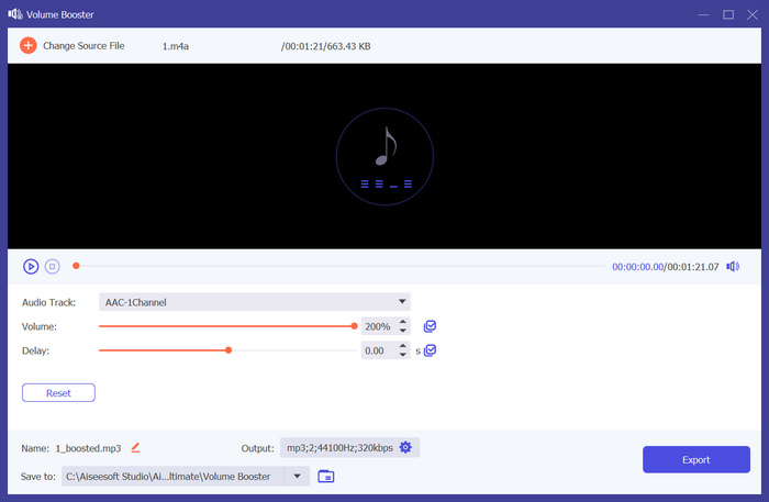 Øk mp3-volum Video Converter Ultimate Volume Booster Øk volumet