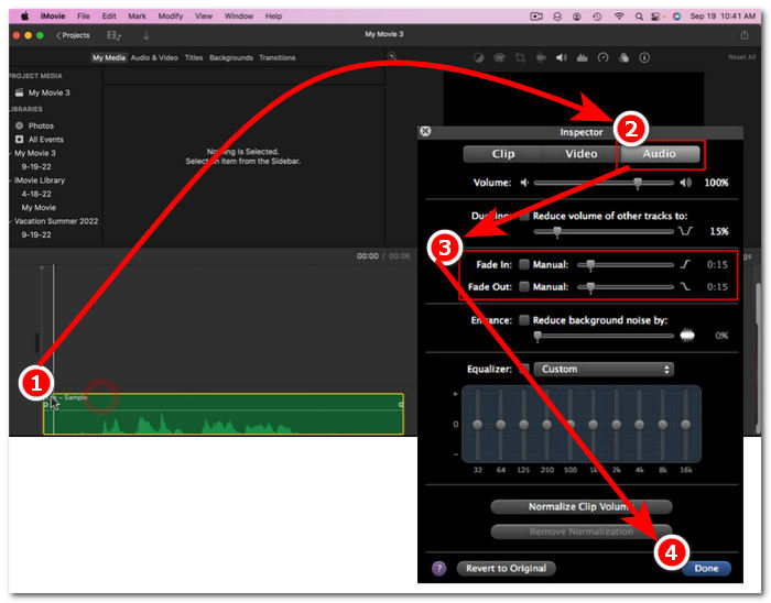 Manually Adjust Fade Effects