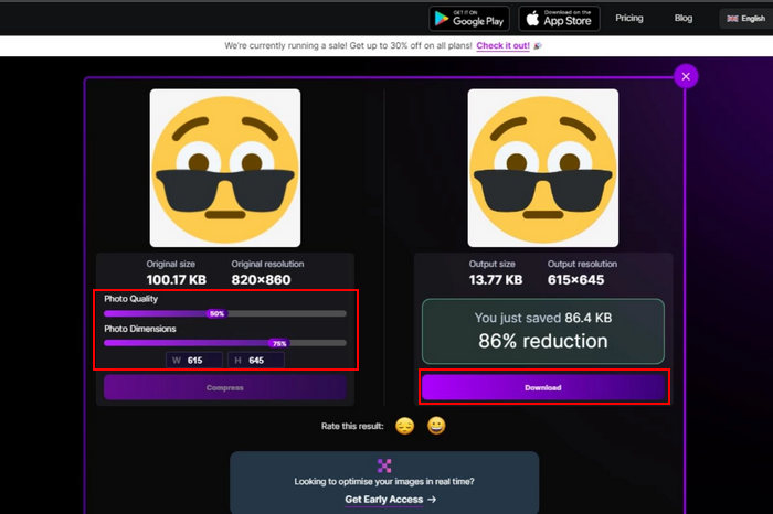 Medios retráctiles Ajuste de compresión