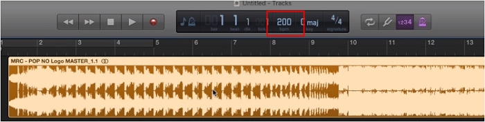 Speed up Audio Garageband Change Tempo
