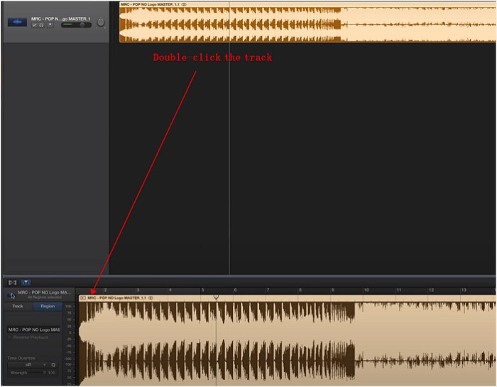 Få fart på Audio Garageband-importfilen