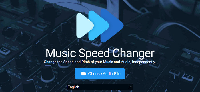 Acelere o arquivo de importação do Speed Changer de áudio e música