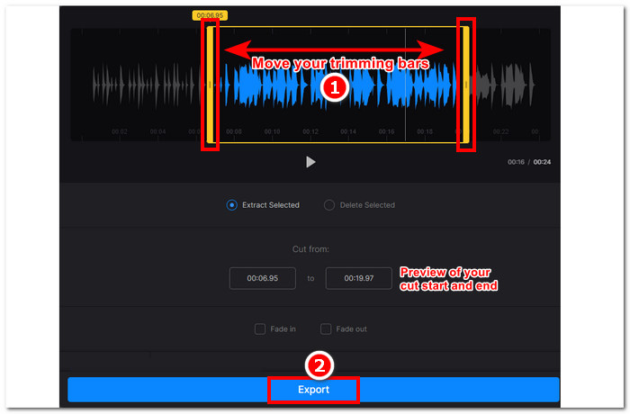 Trim You File Then Export