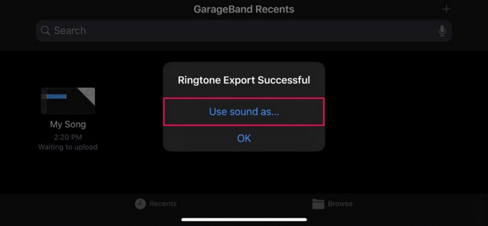 Garageband Save