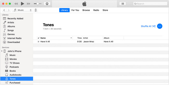 iPhone 铃声制作器 iTunes