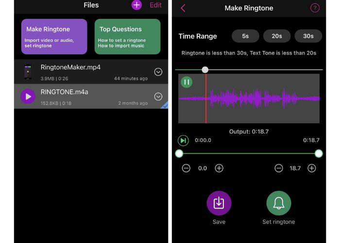 iPhone 铃声制作器 Ring App