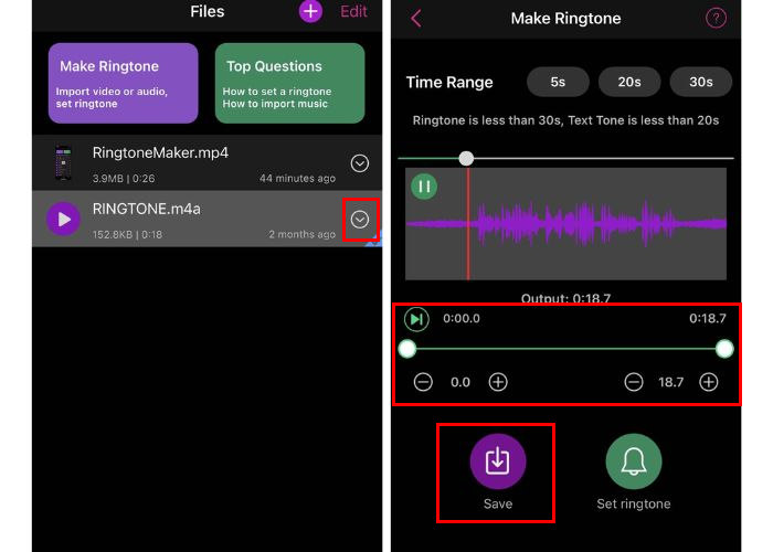 Ringtone Maker Extract Επεξεργασία ήχου